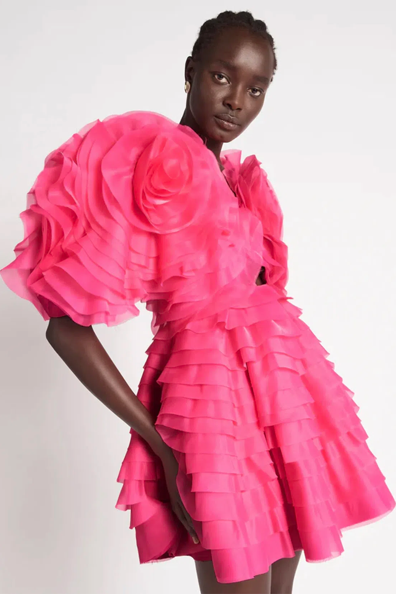 Drop waist ruffle dress deals