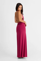 Antoinette Maxi Dress Berry Back