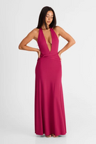 Antoinette Maxi Dress Berry Front