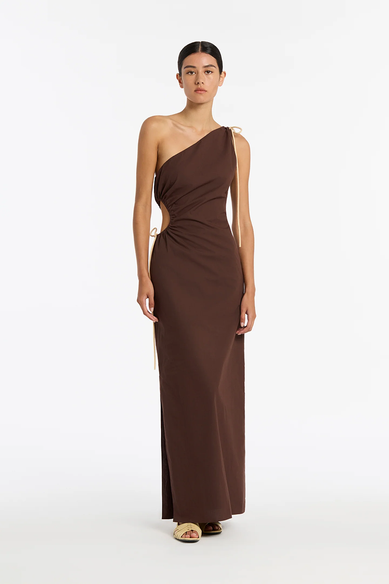 One shoulder designer dress on sale