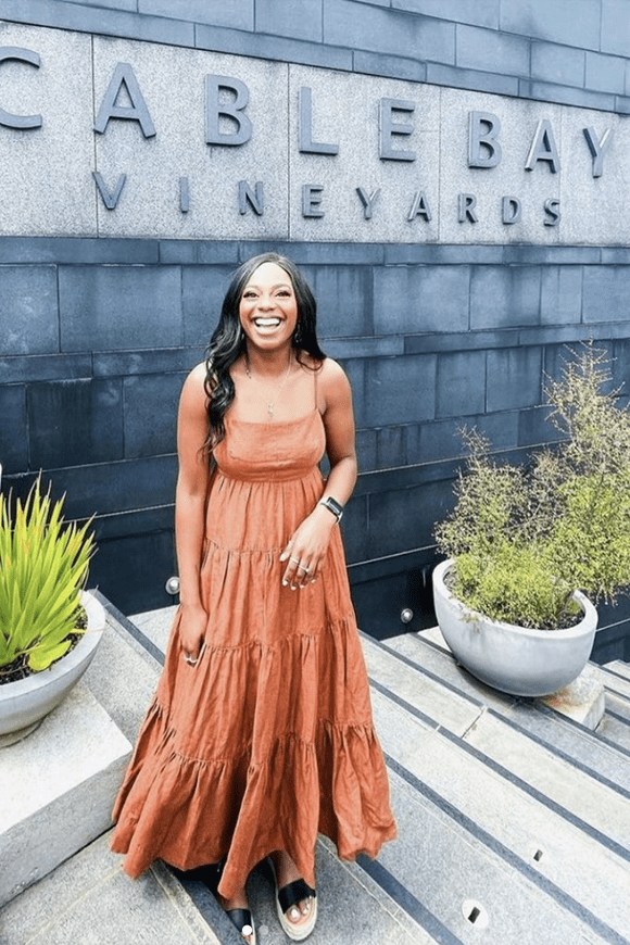 Elsa Linen Tiered Midi Dress The Borrowed Collective Designer Hire The Borrowed Collective NZ